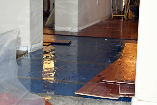 Professional Sewage Cleanup technician working in Waterford, WI